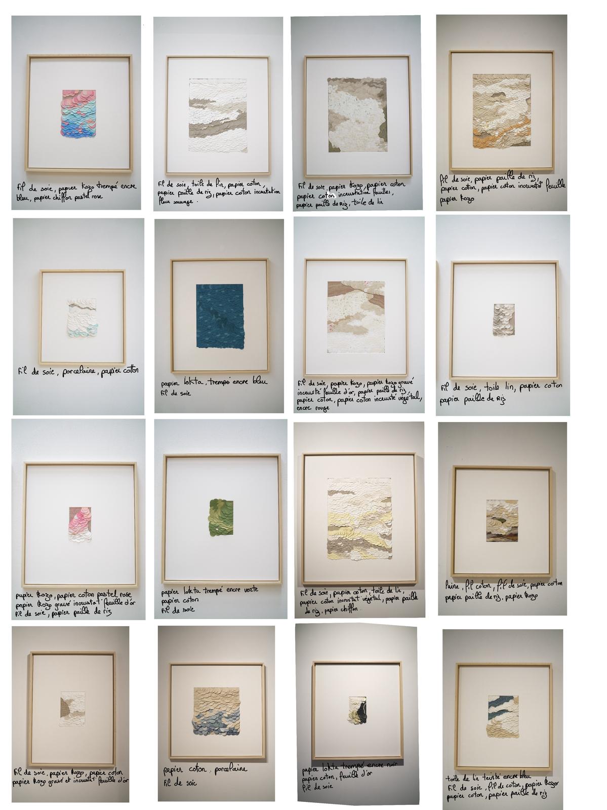 Contact sheet of Caroline Karenine artworks