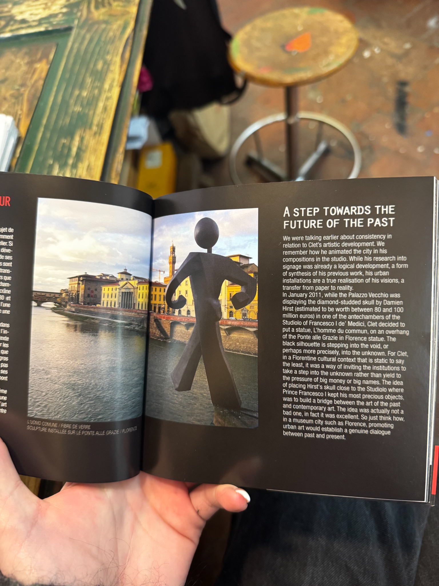 Open CLET publication showing public sculpture